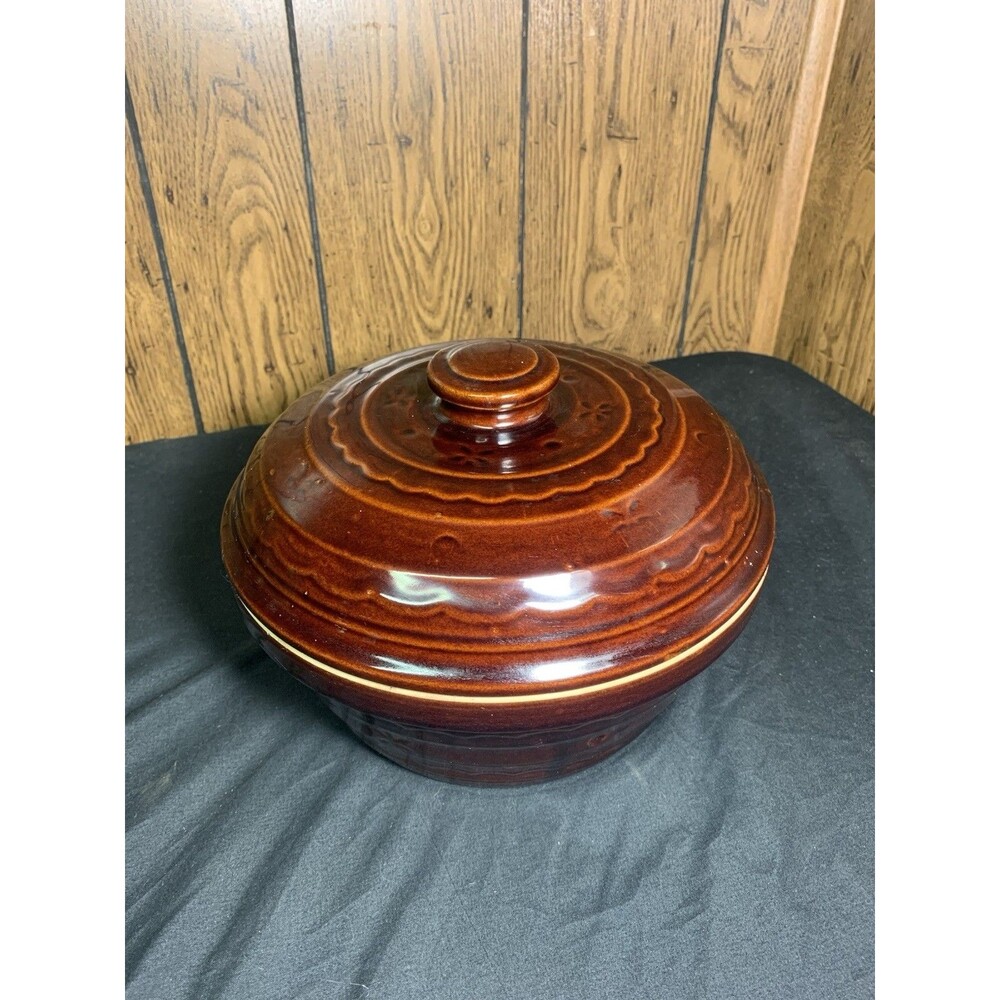 Vintage Original Marcrest Oven Proof Stoneware  Brown Retro Kitchen